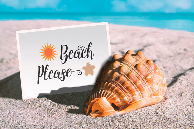 Sun and Sea Star Beach Please SVG Sublimatiz Designs 