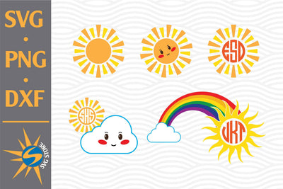 Sun, Cute Sun SVG, PNG, DXF Digital Files Include SVG SVGStoreShop 