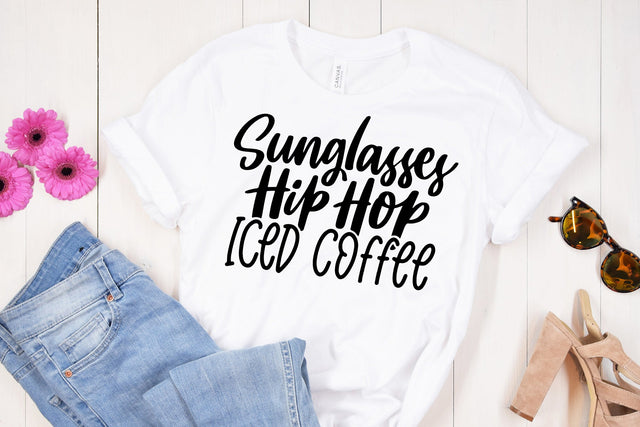 Sun glasses Hip Hop Iced Coffee SVG dapiyupi store 