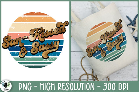 Sun-Kissed and Sassy PNG | Summer Sublimation Design Sublimation B Renee Design 