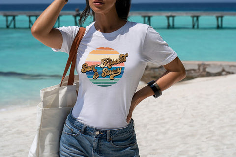 Sun-Kissed and Sassy PNG | Summer Sublimation Design Sublimation B Renee Design 