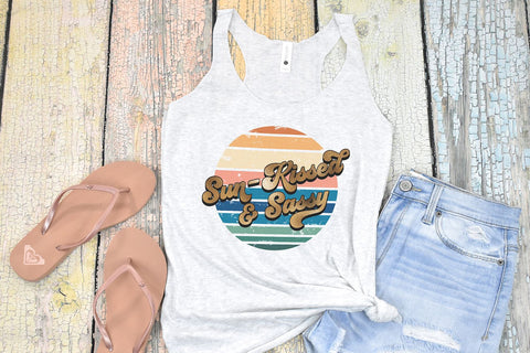 Sun-Kissed and Sassy PNG | Summer Sublimation Design Sublimation B Renee Design 