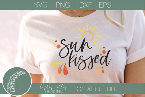 Sun Kissed Svg-Summer Svg-Sunshine Svg SVG Linden Valley Designs 