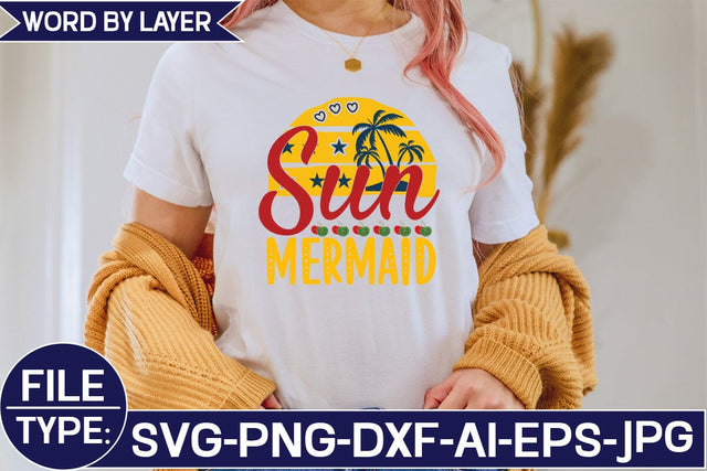 Sun Mermaid SVG Cut File SVG Studio Innate 