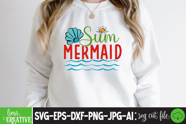 Sun Mermaid SVG Cute file SVG Insomnia Std 