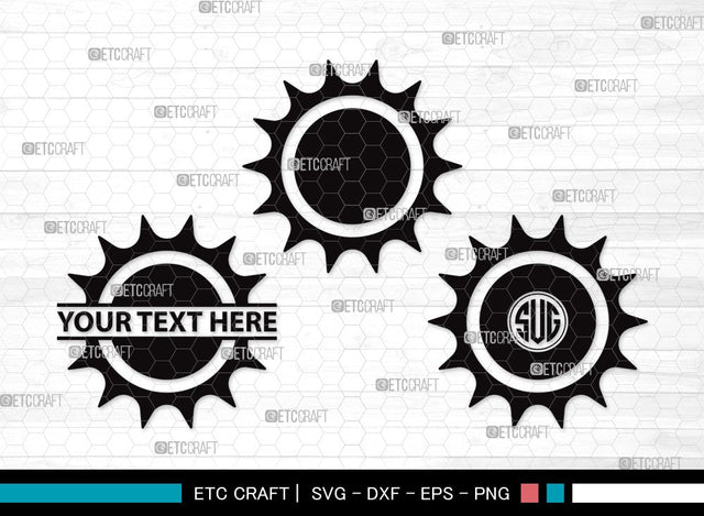 Sun Monogram SVG | Cute Sun Svg | Sunshine Svg | Sun Light Svg | Sun Clipart SVG ETC Craft 