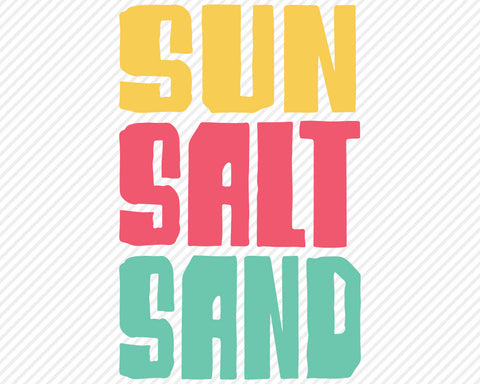 Sun Salt Sand | Summer SVG SVG Texas Southern Cuts 