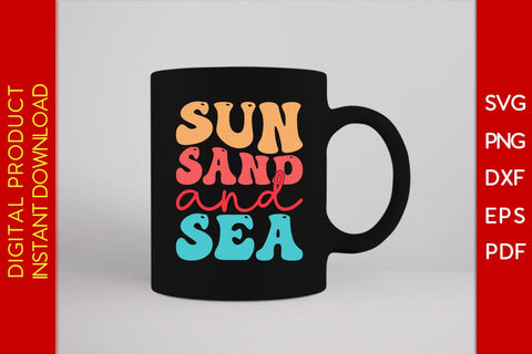 Sun Sand And Sea Retro Summer Vacation SVG PNG PDF Cut File SVG Creativedesigntee 