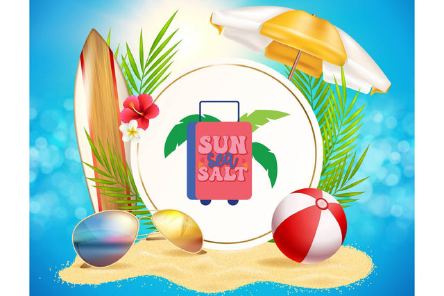 sun sea salt SVG designartist 