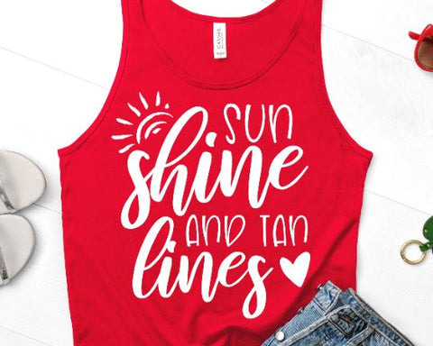 Sun Shine and Tan Lines SVG SVG She Shed Craft Store 