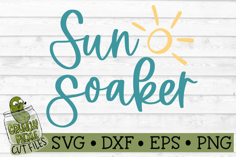 Sun Soaker Summer SVG File SVG Crunchy Pickle 