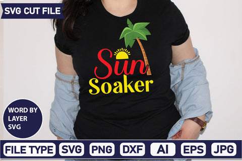 Sun Soaker Svg Cut File,SVGs,quotes-and-sayings,food-drink,mini-bundles,print-cut,on-sale, SVG DesignPlante 503 