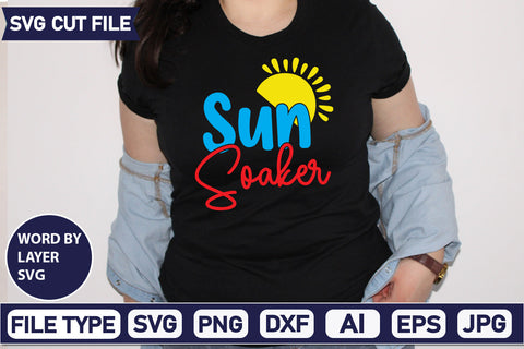 Sun Soaker Svg Cut File,SVGs,quotes-and-sayings,food-drink,mini-bundles,print-cut,on-sale, SVG DesignPlante 503 