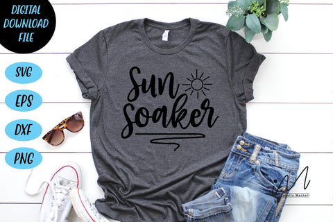 sun soaker t shirt svg, Hello summer svg, summer t shirt, summer mug svg, SVG Isabella Machell 