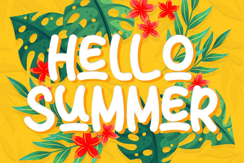 Sun Summer Font Sakha Design Studio 