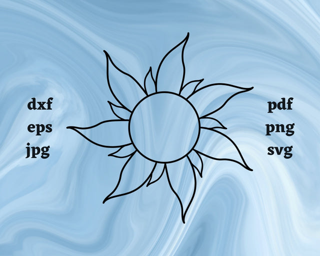 Sun SVG Cut File SVG Northern Light SVG 
