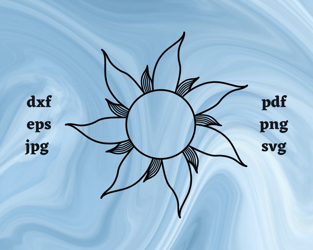 Sun SVG Cut File SVG Northern Light SVG 