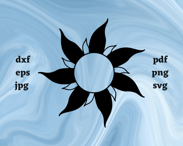 Sun SVG Cut File SVG Northern Light SVG 