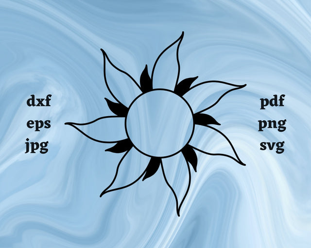 Sun SVG Cut File SVG Northern Light SVG 