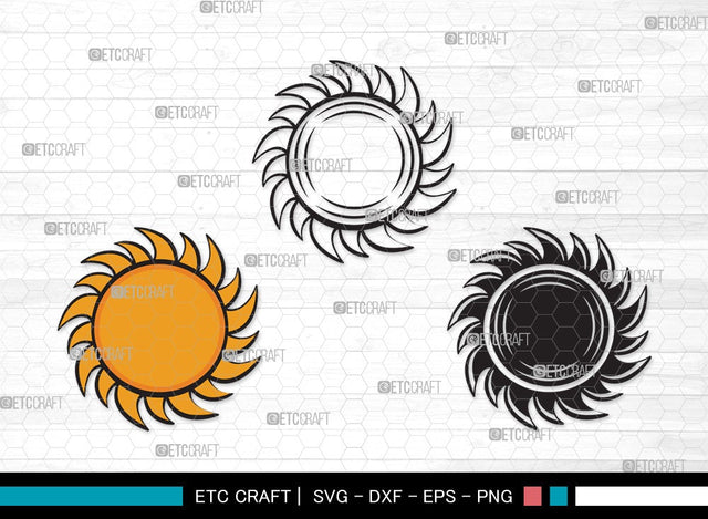 Sun SVG | Cute Sun Svg | Sunshine Svg | Sun Light Svg | Sun Clipart SVG ETC Craft 