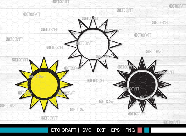 Sun SVG | Cute Sun Svg | Sunshine Svg | Sun Light Svg | Sun Clipart SVG ETC Craft 