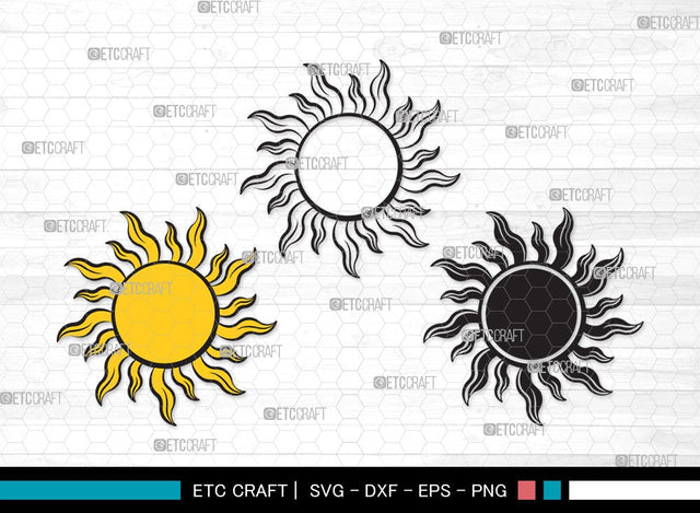 Sun SVG | Cute Sun Svg | Sunshine Svg | Sun Light Svg | Sun Clipart SVG ETC Craft 