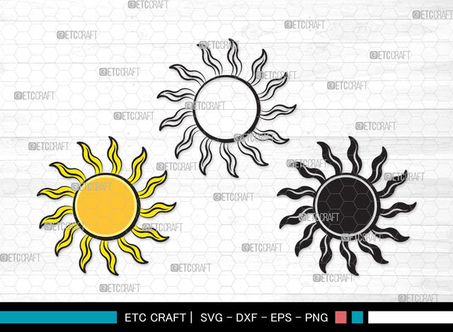 Sun SVG | Cute Sun Svg | Sunshine Svg | Sun Light Svg | Sun Clipart SVG ETC Craft 