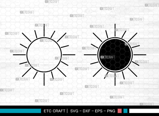 Sun SVG, Summer Sun Svg, Sunrise Svg, Sunshine Svg, Cute Sun Svg, Sunburst Svg, Sun Svg SVG ETC Craft 