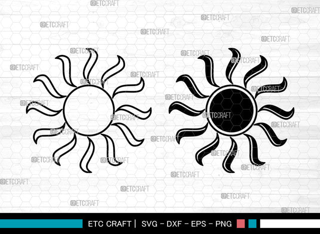 Sun SVG, Summer Sun Svg, Sunrise Svg, Sunshine Svg, Cute Sun Svg, Sunburst Svg, Sun Svg SVG ETC Craft 