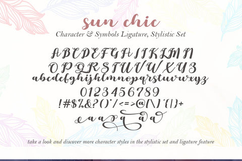 SunChic Font gatype 