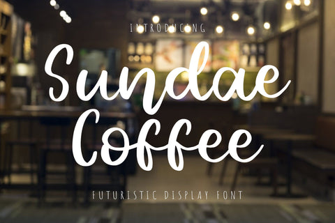 Sundae Coffee Font dapiyupi store 