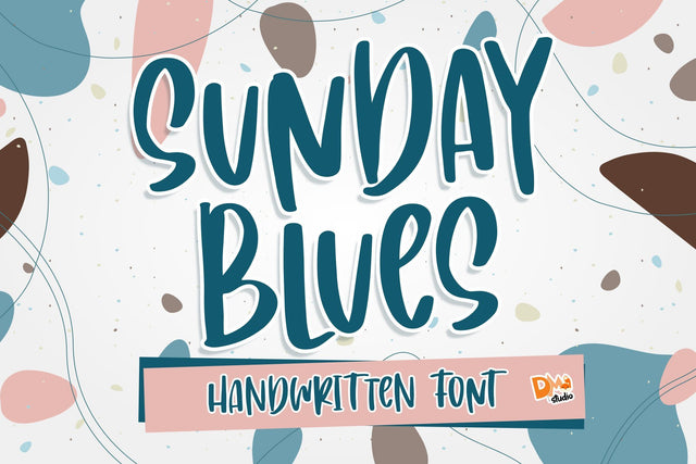 Sunday Blues Font Dm Letter Studio 