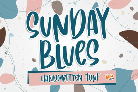 Sunday Blues Font Dm Letter Studio 
