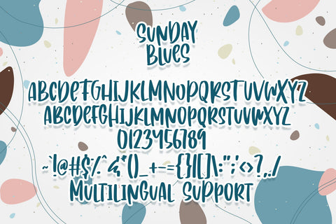 Sunday Blues Font Dm Letter Studio 