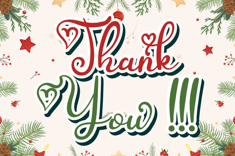 Sunday Christmas Font Letterena Studios 