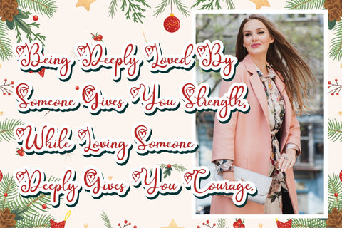 Sunday Christmas Font Letterena Studios 