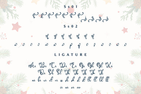 Sunday Christmas Font Letterena Studios 