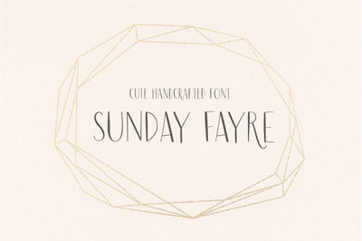 Sunday Fayre Font Sunday Nomad 
