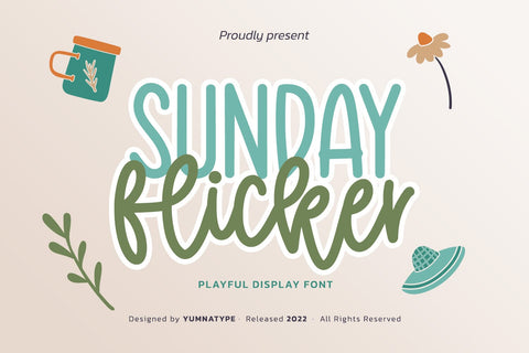 Sunday Flicker Font yumnatype 