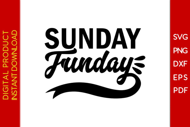 Sunday Funday American Football SVG PNG PDF Cut File SVG Creativedesigntee 