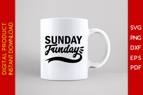 Sunday Funday American Football SVG PNG PDF Cut File SVG Creativedesigntee 