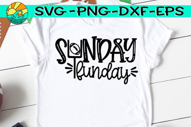 Sunday Funday - Football - SVG PNG EPS DXF SVG On the Beach Boutique 