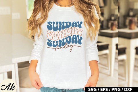 Sunday funday Retro SVG SVG akazaddesign 