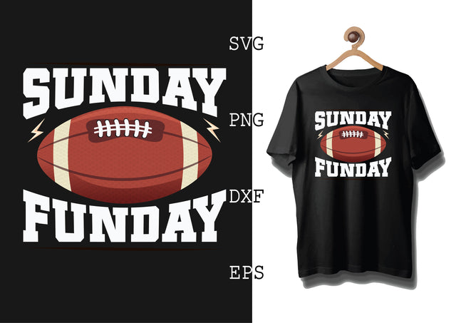 Sunday Funday Svg, Football Season Svg, Football Team Svg, American Football Team Svg SVG DesignTShirt 