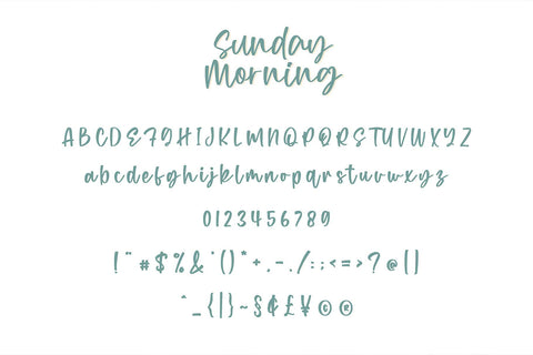Sunday Morning - A Handwritten Script Font Font Typobia 