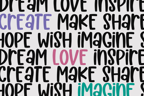 Sunday Scaries - Fun Handwritten Font Font KA Designs 