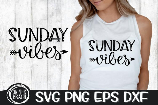 SUNDAY VIBES - ARROW - BOHO - SVG PNG DXF EPS SVG On the Beach Boutique 