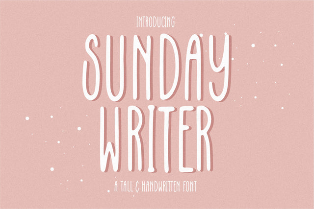 Sunday Writer Font Qwrtype Foundry 