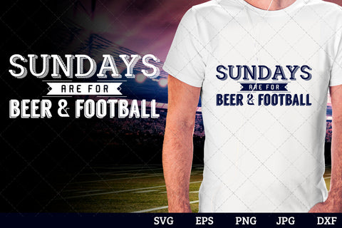 Sundays are for beer football Superbowl Football Sayings svg file for cutting, cricut silhouette cameo designs for mom/dad tshirt SVG Loveleen Kaur 