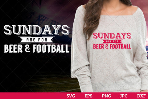Sundays are for beer football Superbowl Football Sayings svg file for cutting, cricut silhouette cameo designs for mom/dad tshirt SVG Loveleen Kaur 